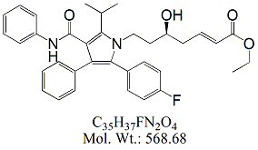 Atorvastatin 3-Deoxy-Hept-2-Enoic Acid Ethyl Ester